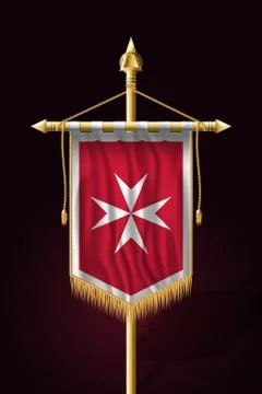 Flag of . Festive Vertical Banner. Wall Hangings Stock Illustration