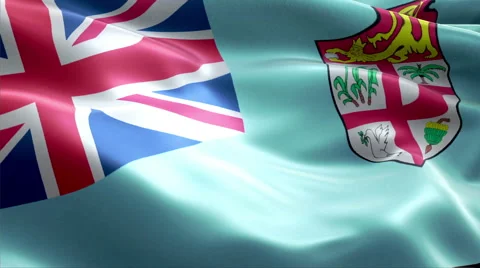 Flag Fiji Vídeos de archivo 47741560