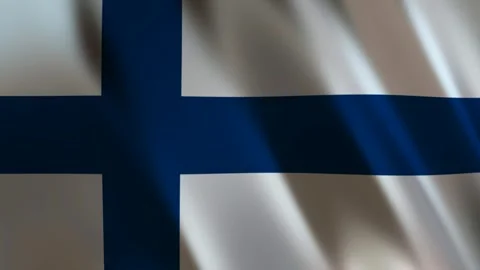 Flag of Finland, 3D Render Stock Footage 275571038