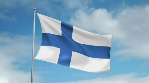 Flag of Finland 스톡 동영상 435740