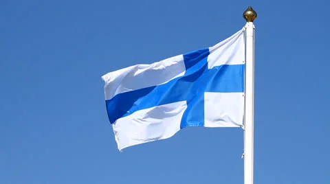 Flag of Finland Stock-Footage 26347289