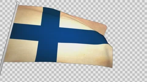 Flag Finland Stock Footage 61574696