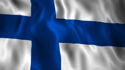 Flag Finland Stock Footage 128176379