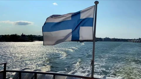 Flag Finland Stock Footage 157449234