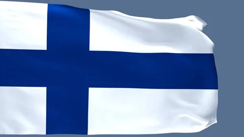 Flag Finland Stock Footage 158008093
