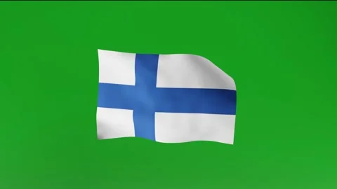 Flag of Finland Stock Footage 162025649