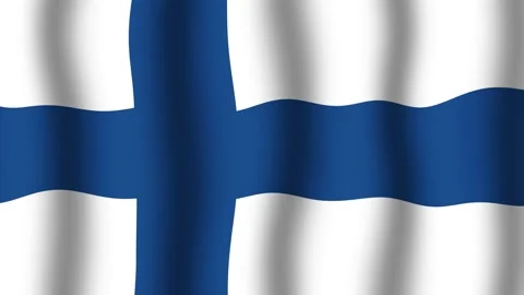 Flag of Finland Stock Footage 175734811