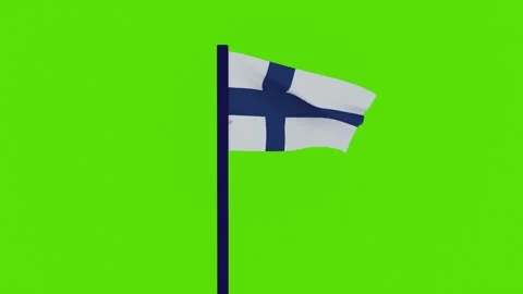 Flag of Finland 스톡 동영상 256457043