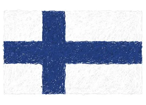 Flag of finland Stock Illustration