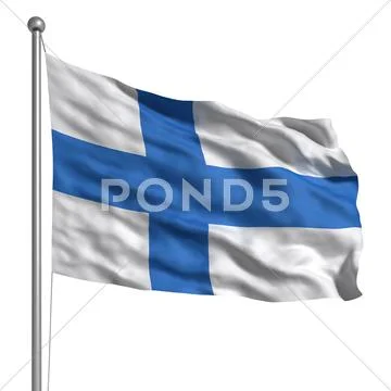 Flag of finland Stock Illustration