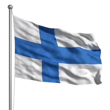 Flag of finland Illustrazione stock