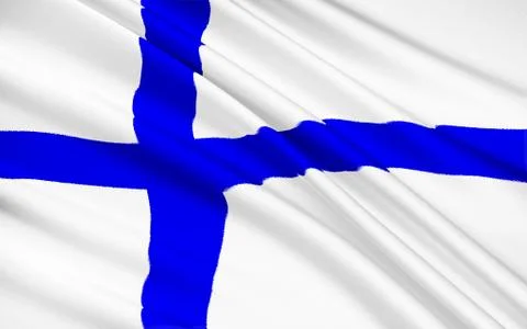 Flag Of Finland Stock Illustration