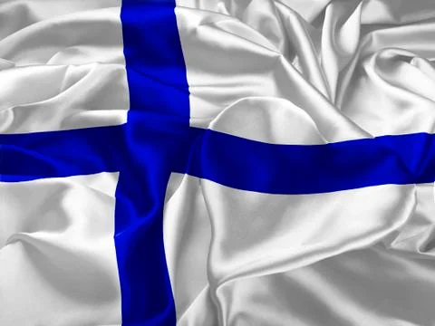 Flag Of Finland Stock Illustration