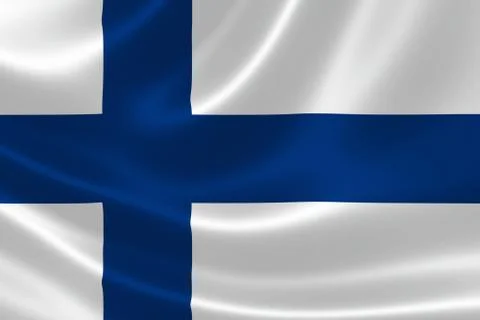 Flag of Finland Stock Illustration