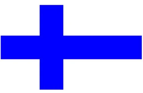 Flag of Finland 库存插图