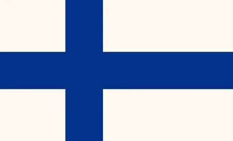 Flag of Finland Illustrazione stock