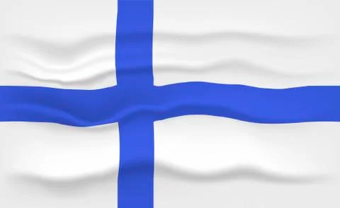 Flag of Finland Stock Illustration