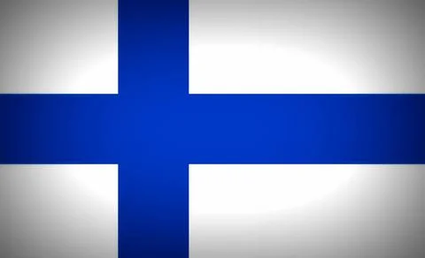 Flag of  Finland Stock Illustration