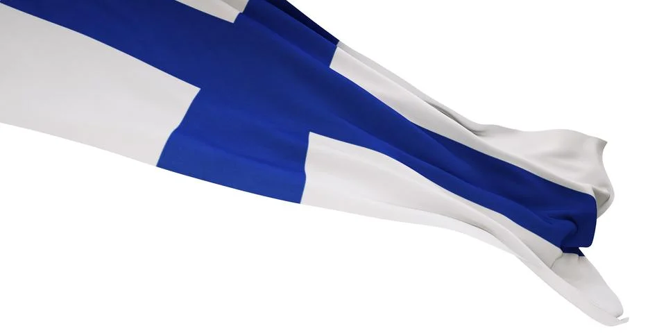Flag of Finland Illustrazione stock