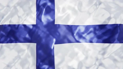 Flag of Finland looping 3D animation Video stock 154230767