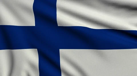 Flag of Finland looping Stock Footage 29662304