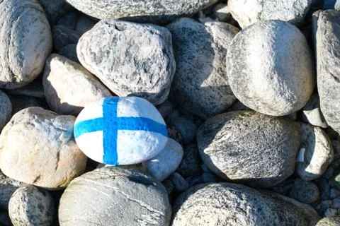 Flag of Finland Stock Photos