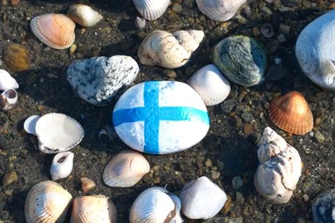 Flag of Finland Stock Photos