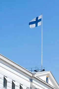 Flag of Finland Stock Photos