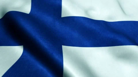 Flag of Finland - Seamless looping Stock Footage 219006268