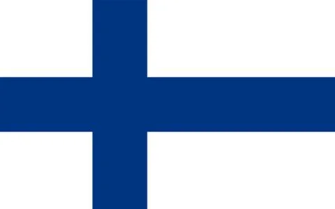Flag of Finland, vector illustration Stock Illustration