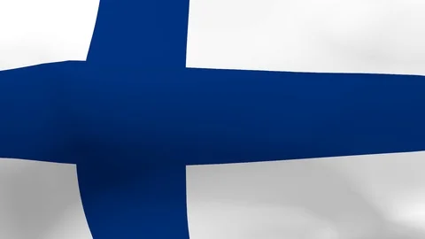 Flag of Finland waving in wind 스톡 동영상 106134104