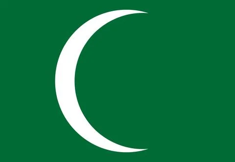 Flag of the First and Second Saudi State Stock Illustration