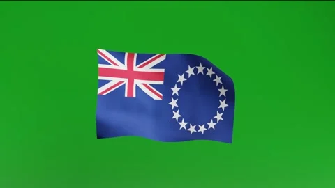 Flag of Flag of Cook Islands Stock Footage 162025717