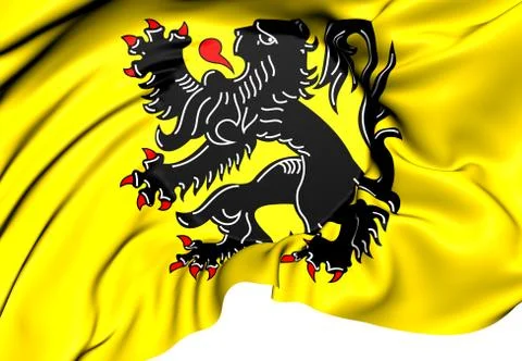 Flag of flanders Stock Illustration