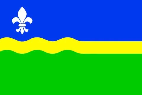 Flag of Flevoland Stock Illustration