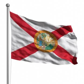 Flag of florida Stock Illustration