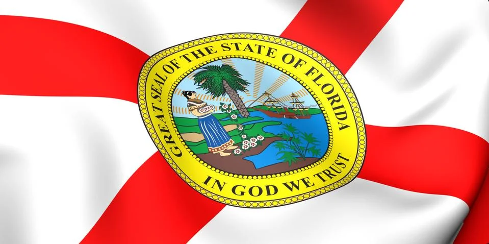 Flag of florida Stock Illustration