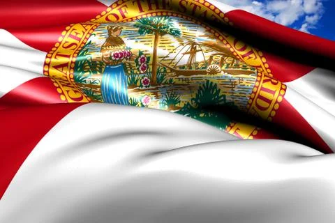 Flag of florida Stock Illustration