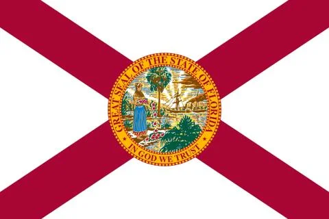 Flag of Florida Illustrazione stock