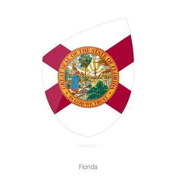 Flag of Florida. Stock Illustration
