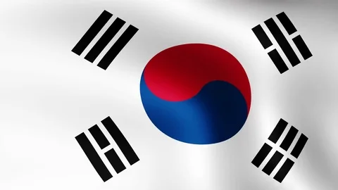 Flag of , fluttering in the wind. 3D rendering. Looping video. Stock Footage 77138415