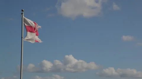 Flag fluttering in the wind Stock Footage 12222512