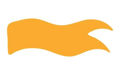 Flag fluttering in the wind isolated Stock Illustration