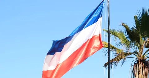 Flag of former Yugoslavia waving Video stock 100193665