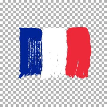 Flag of France on an empty background Stock Illustration