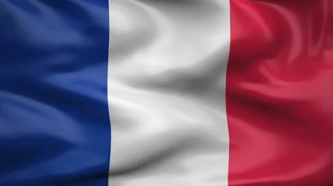 Flag of France Video stock 64456732