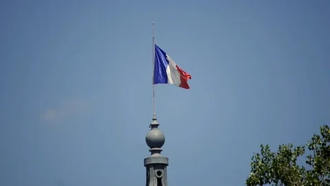 Flag of France Stock Footage 99183600