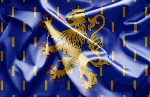 Flag of franche-comte Stock Illustration