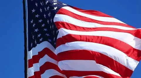 Flag of freedom Stock Footage