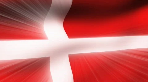 Flag FX - Denmark 1 - HD24p Stock Footage 353317